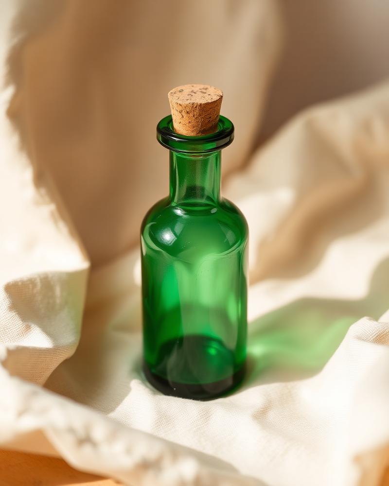 Emerald apothecary bottle